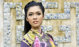 Người đẹp Tài năng Xuân Trang dịu dàng áo dài Huế