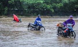 Lao vào biển nước sau trận mưa lớn kéo dài, nhiều xe 'chết đuối'