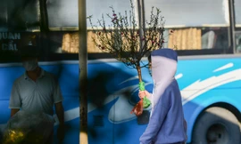 Bến xe Hà Nội khác lạ chiều 30 Tết