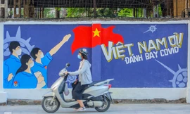Con phố bích họa 'siêu đáng yêu' tuyên truyền chống dịch COVID-19