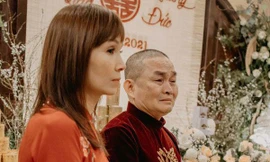 Xuân Hinh khóc trong lễ ăn hỏi con gái