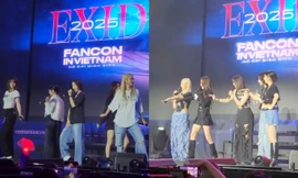 V-LEGGO "khui sít rịt" các nàng dâu Việt, EXID đội nón lá nhảy "See Tình"