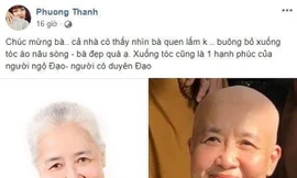 Bài đăng của ca sĩ Phương Thanh về việc đầu bếp Nguyễn Dzoãn Cẩm Vân xuất gia thu hút sự quan tâm từ cộng đồng mạng. Ảnh chụp màn hình.