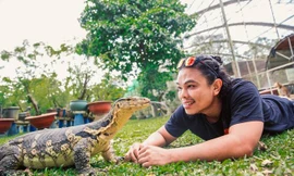 Anh Ngô Hoài Nam (35 tuổi), kinh doanh ở Bình Dương, vô tình thấy những chú cự đà, rùa cảnh... có nguồn gốc nước ngoài hơn 10 năm trước. 
