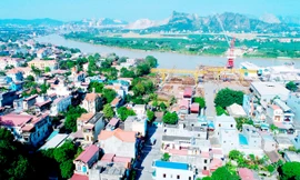 Một góc thị trấn Kinh Môn