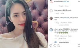 Dân mạng cho rằng Nguyễn Thảo Mi là bạn gái mới của Quang Hải. Ảnh chụp màn hình.