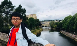 Huy chương Bạc Olympic Toán quốc tế Vũ Đức Vinh. Ảnh: NVCC