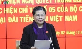 Ủy viên Bộ Chính trị, Phó Chủ tịch Thường trực Quốc hội, Trưởng đoàn kiểm tra kết luận buổi làm việc. Ảnh: VOV