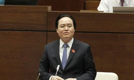 Bộ trưởng Bộ Giáo dục và Đào tạo Phùng Xuân Nhạ. (Ảnh: Văn Điệp/TTXVN)