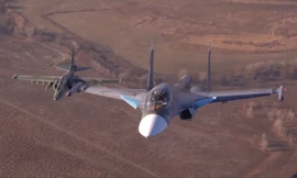 Cường kích Su-25 và Su-34 'song kiếm hợp bích'