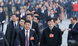 Các đại biểu tới dự phiên khai mạc hội nghị. (Nguồn: THX/TTXVN)