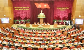 Hình ảnh Bế mạc Hội nghị lần 7 Ban Chấp hành Trung ương Đảng khóa XII