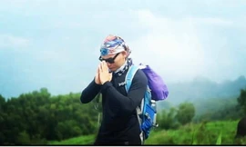 Nạn nhân Thi An Kiện, 24 tuổi, trên đường phượt. Ảnh: Fb nhân vật.