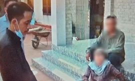 Vũ Đức Hiệp (trái) đã bị công an Thái Bình bắt tại nhà riêng - Ảnh: Hoàng Long