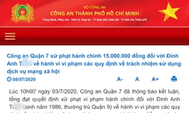 Đăng tin 'treo co' ngày Lễ 30/4 trên Facebook, bị phạt 15 triệu đồng