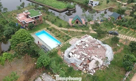 Công trình xây dựng trên đất rừng vừa bị cưỡng chế