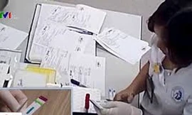 Video cắt que thử chiếu trên đài truyền hình