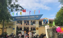 Trường mầm non Trường Yên, một trong những nơi HTX Chúc Sơn cung cấp