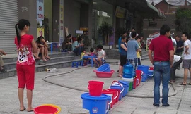 Cảnh mất nước diễn ra ở các chung cư Hà Nội mùa hè năm 2018