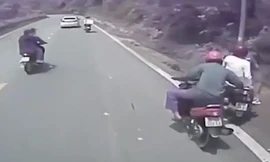 Khen thưởng 'người hùng' giải cứu xe máy mất phanh tại dốc Tam Đảo