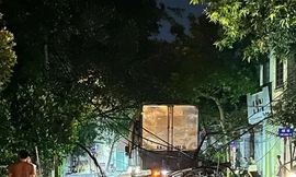 Hiện trường vụ việc. Ảnh: Hoàng Nam