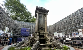 Hà Nội: Chuẩn bị tu bổ đài phun nước con cóc hơn 120 năm tại vườn hoa Diên Hồng