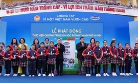 Sở GD&ĐT Hà Nội phối hợp với Công ty CP Sữa Việt Nam tổ chức Lễ phát động thực hiện chương trình Sữa học đường.