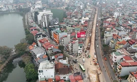 Hoàn thành GPMB hơn 1km đường Xuân Diệu sát hồ Tây