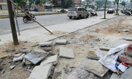 Hành tung bí ẩn của hàng vạn m2 gạch vỉa hè bị đá xanh thế chỗ