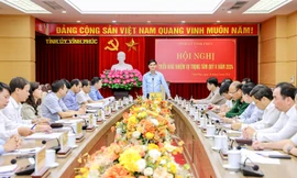 Bí thư Tỉnh ủy Vĩnh Phúc chủ trì hội nghị về công tác xây dựng Đảng