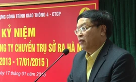 Ông Nguyễn Quang Vinh trong một lần phát biểu trên cương vị là lãnh đạo Cienco 4