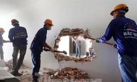 Xử lý vi phạm trật tự xây dựng tại công trình 8B Lê Trực. Ảnh minh họa