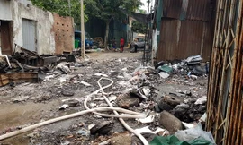 Hiện trường vụ cháy khiến 8 người tử vong. Ảnh: Trần Hoàng