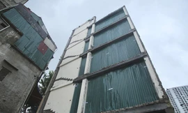 Hoàn thành phá dỡ công trình 5 tầng không phép 84 đường Láng