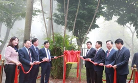 Hà Nội: Gắn biển loạt công trình cải tạo vườn hoa tại quận Hai Bà Trưng 