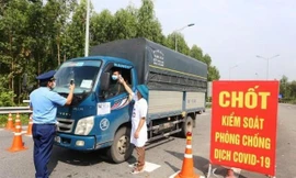 Chốt kiểm soát tại tỉnh Vĩnh Phúc. Ảnh minh họa