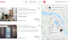 Rất nhiều nhà đang được cho thuê trên các trang web trung gian. Ảnh chụp màn hình