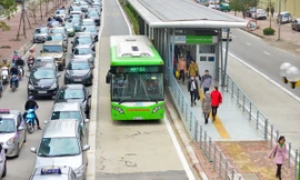 Tuyến buýt nhanh BRT lắp phân cách cứng đoạn nào?