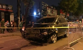 Chiếc xe gây tai nạn đêm 22/4