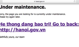 Cổng Thông tin điện tử Hà Nội tiếp tục gặp sự cố