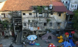 Khu tập thể Văn Chương nằm trong dự án cải tạo chung cư cũ. 