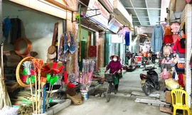 Chợ Phủ Lỗ, huyện Sóc Sơn. Ảnh: Trọng Tùng