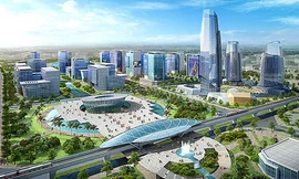 Phối cảnh "siêu dự án" Tây Hồ Tây với tổng vốn đầu tư hơn 30.000 tỷ đồng.