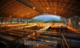 Bên trong khu xử lý nhà máy sản xuất nước của Viwasupco