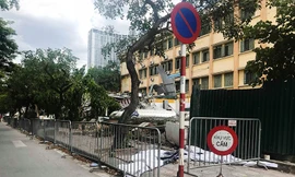 Hoàn tất cưỡng chế công trình không phép trên mương Phan Kế Bính