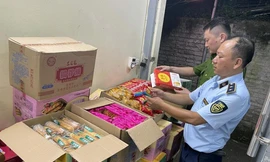 Lô hàng bị thu giữ. Ảnh: Cục QLTT Hà Nội