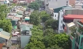 Cưỡng chế kiểm đếm 8 hộ dân làm đường Phương Mai - sông Lừ