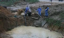 Hà Nội: Lại vỡ ống nước, 70.000 hộ dân bị ảnh hưởng