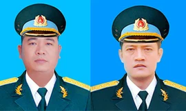 Đại tá Phạm Giang Nam và Thượng tá Khuất Mạnh Trí.