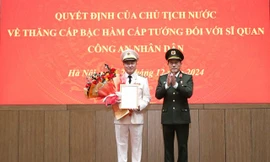 Thứ trưởng Bộ Công an Nguyễn Ngọc Lâm được thăng cấp bậc hàm Trung tướng 